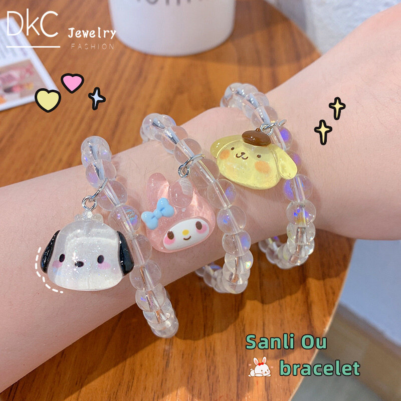 DKC Trang Sức Vòng Tay Cặp Đôi Sanrio Mới Nhất Vòng Tay Bạn Gái Sinh Viên Vòng Tay Pochacco Kulomi Hoạt Hình Dễ Thương Ngọt Ngào Thời Trang Phong Cách Instagram Cho Nữ