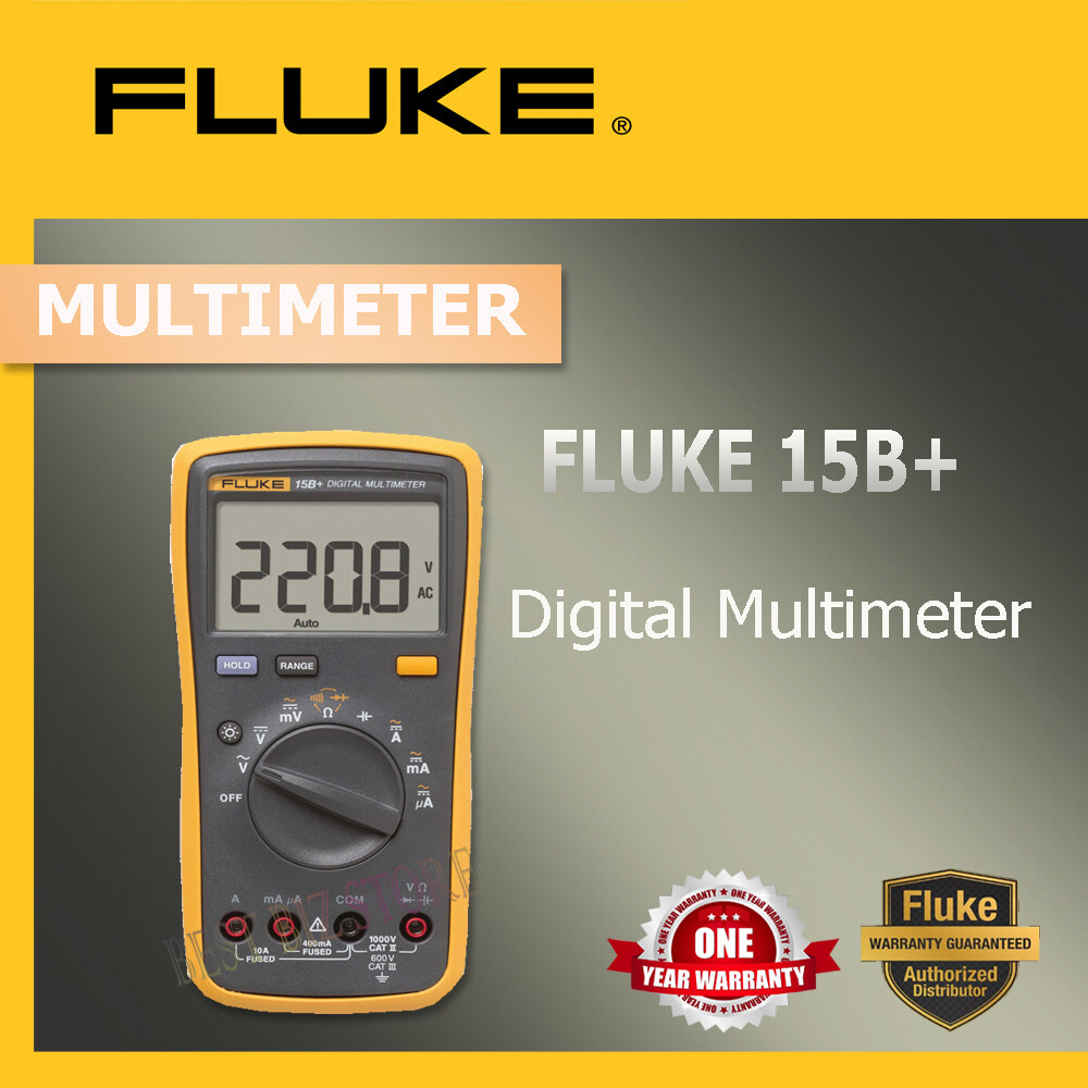 Fluke 15B+ Digital Multimeters 600 V CAT III (Discontinued-Replace by ...