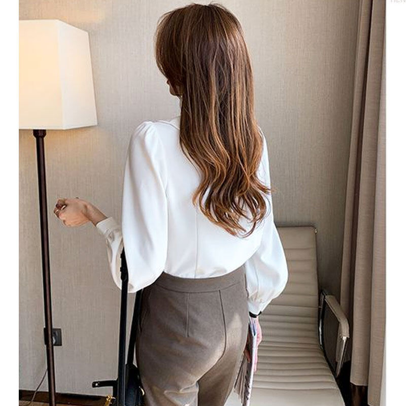 CHICCHIC Áo sơ mi dài tay áo thời trang nữ