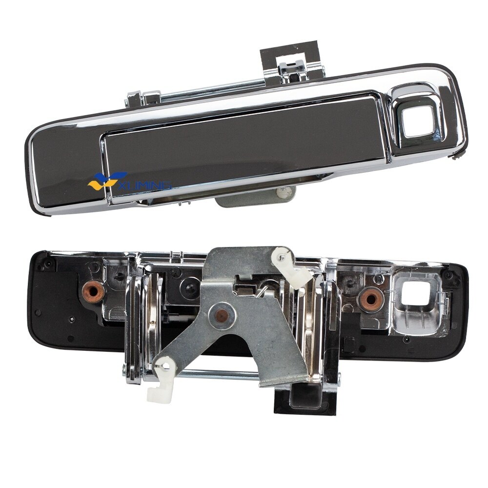 Xuming 1 Chiếc Tay Lái Nắp Ca-pô Phía Sau Isuzu D-max Dmax Tay Nắm Cổng Đuôi Tay Nắm Cốp (Mạ Crôm) 2013-2018 Năm