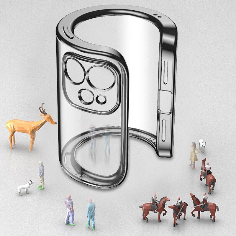 KEYSION Luxury Square frame Plating Case For iPhone 11 Pro Max Soft Slim Clear Camere Protection Phone Cover for iPhone SE 2020 X XS Max