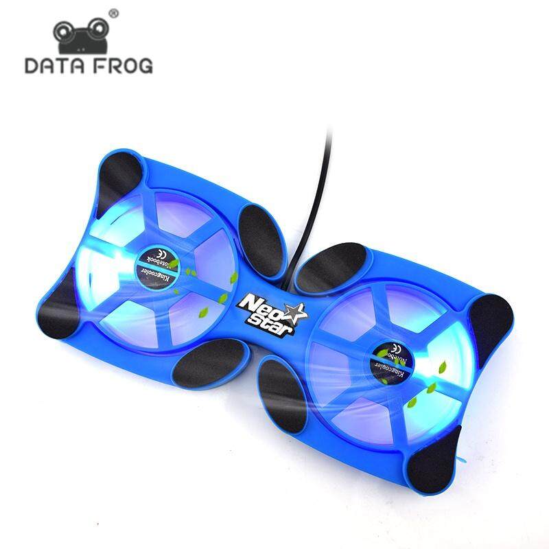 DATA FROG Foldable USB Laptop Cooling Pads With Double Fans Mini Octopus Notebook Cooler Cooling Pad For 7-15 Inch Notebook Laptop Malaysia