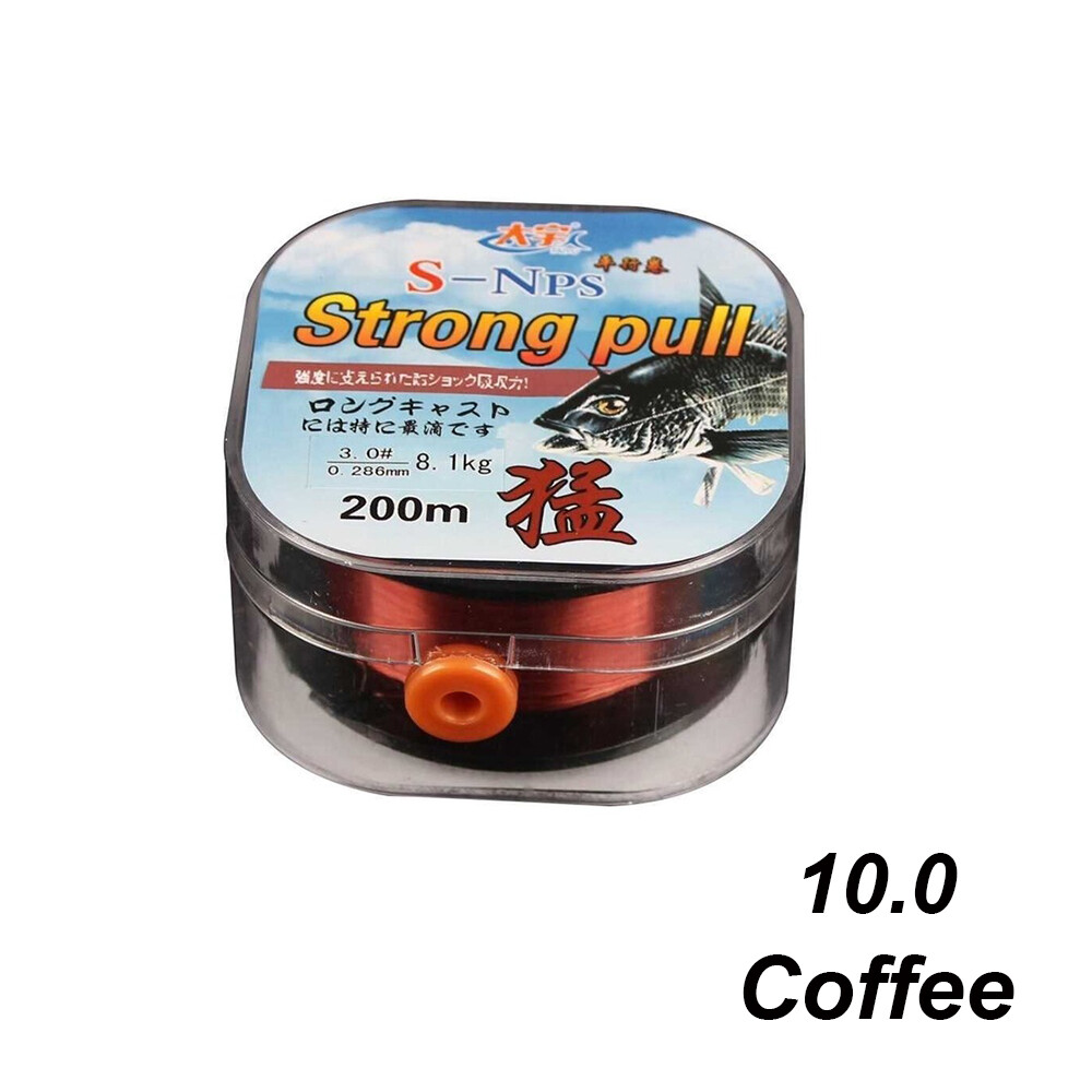 1pc 200m strong nylon wire fluorocarbon wire coating invisible angling polyester bait fishing line elastic thread spool fluoro carbon