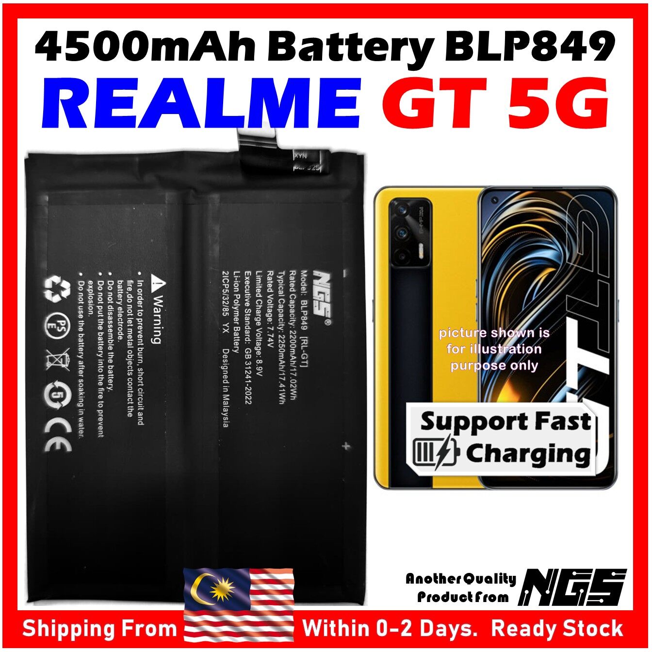 Original Batterie Battery Akku BLP807 Pour Realme 7 / Realme 7 5G