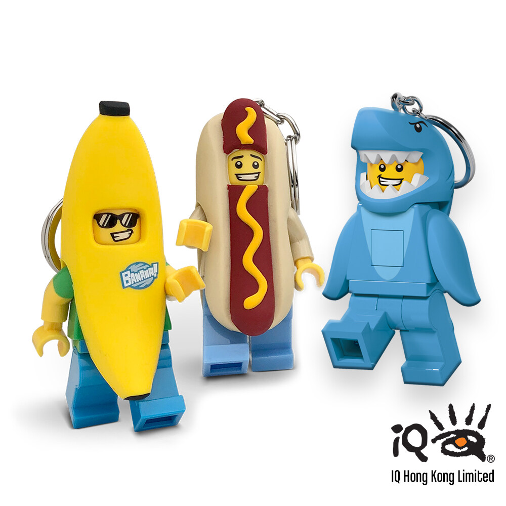 LEGO Skeleton & Banana Guy Keychain Light Bundle