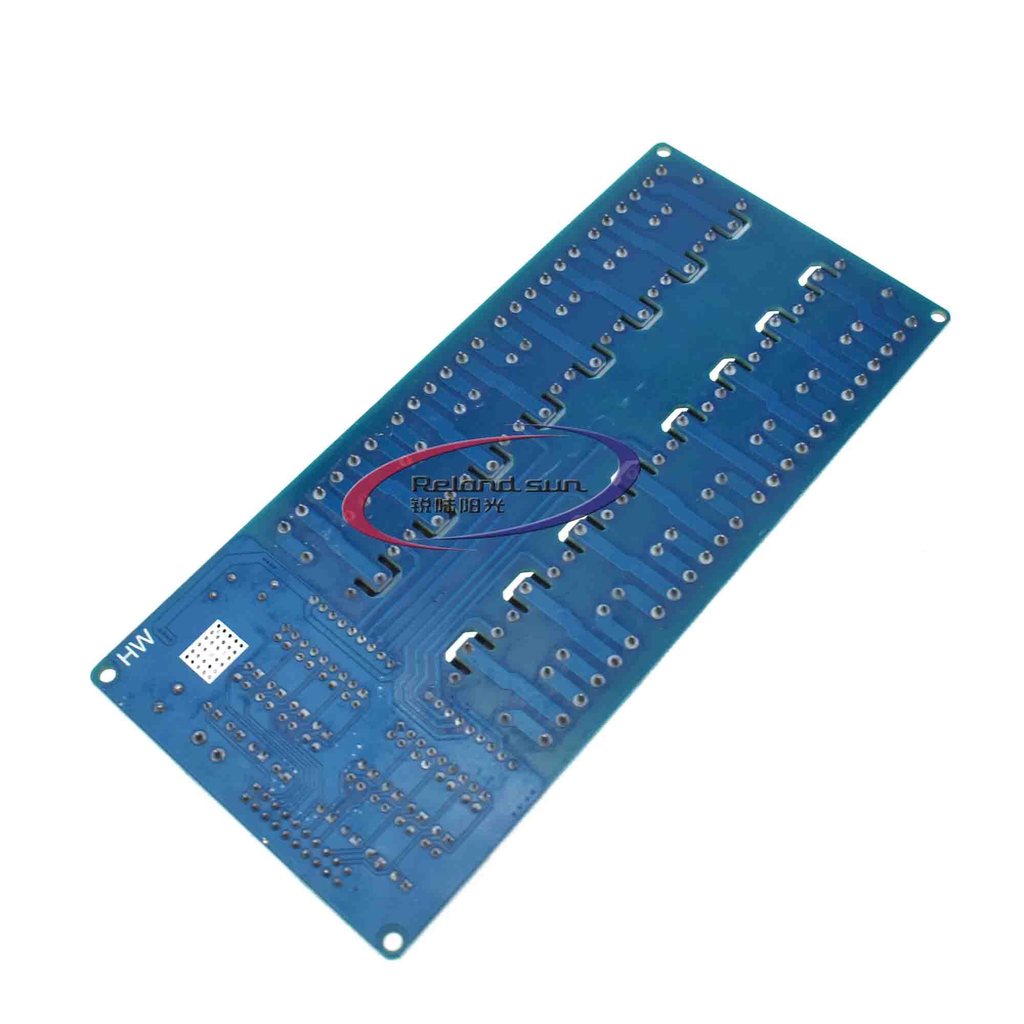 1 Cái 16 Kênh Relay Shield Module DC 5V 12V Với Bộ Ghép Quang LM2576 Vi Điều Khiển Giao Diện Power Relay Cho Arduino DIY Kit