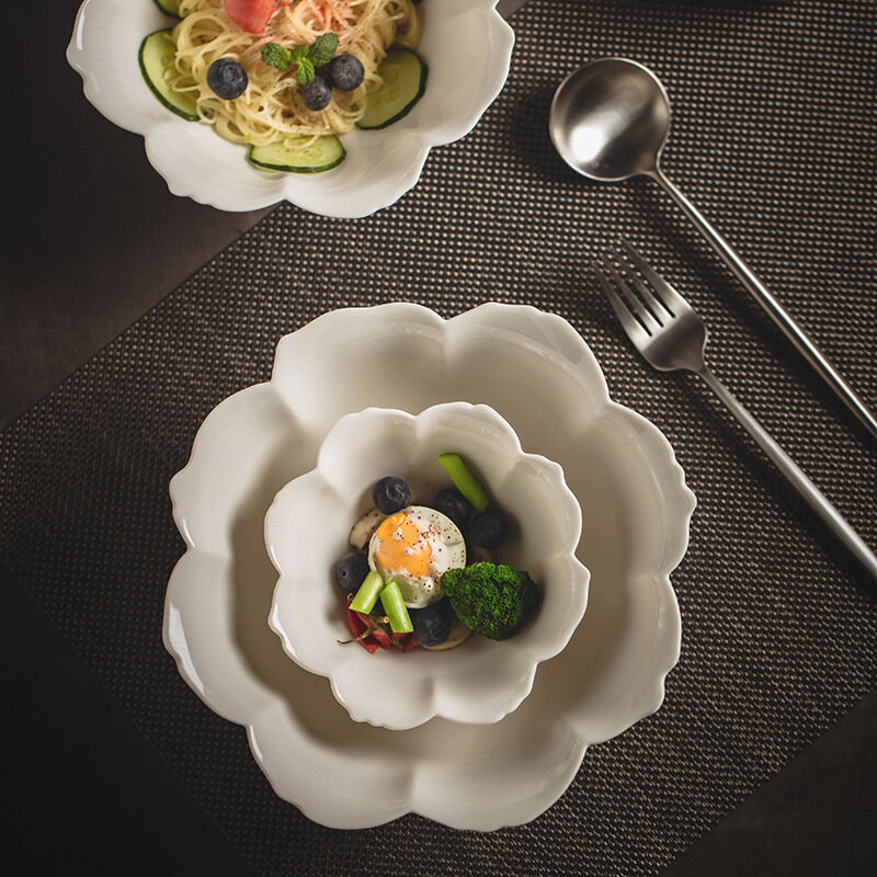 OMK Japanese style tableware set ceramic dinner plate salad bowl