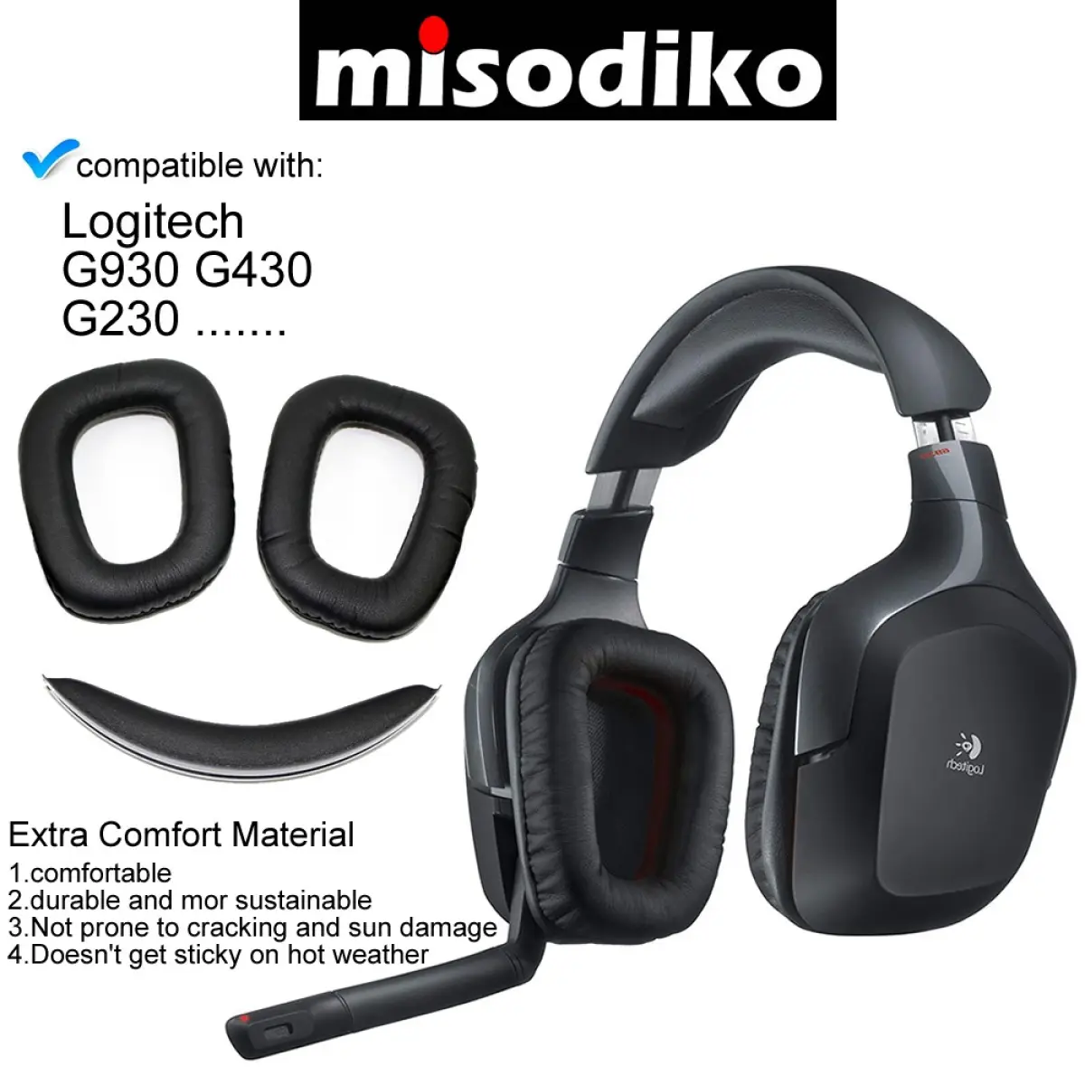 logitech g930 right ear not working