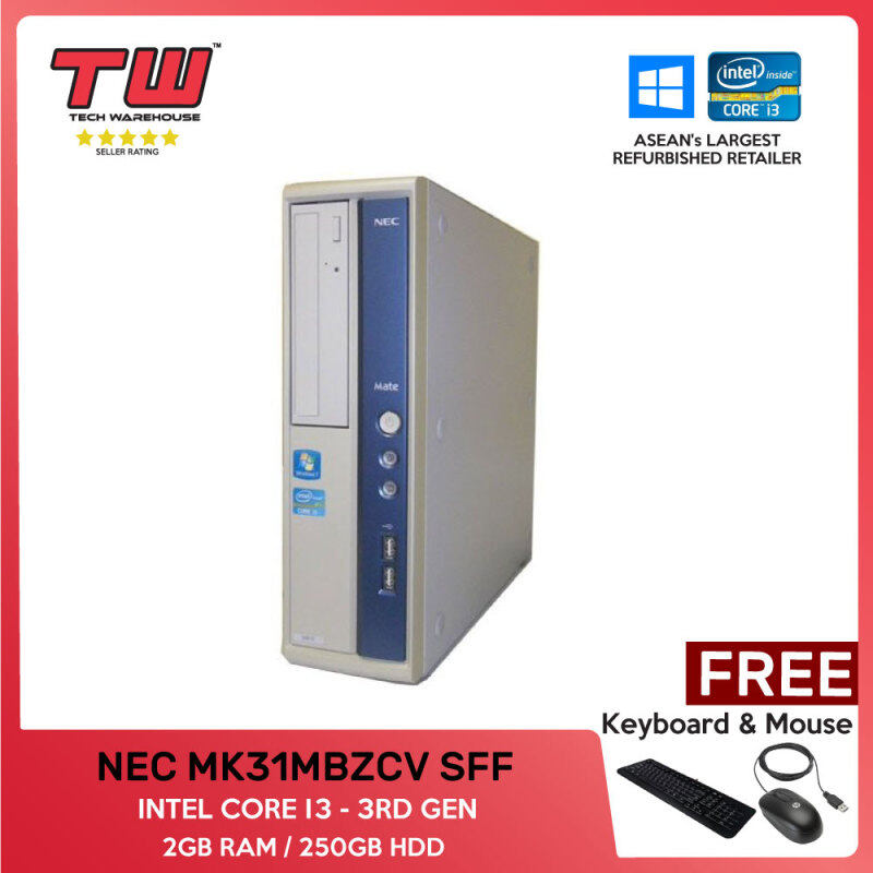 NEC MK31MBZCV (SFF) / INTEL CORE i3 3RD GEN / 2GB RAM / 250GB HDD / (FACTORY REFURBISHED) Malaysia