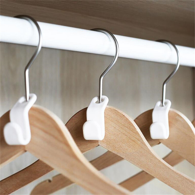 6/ 12Pcs Quần Áo Móc Áo Móc Giá Đựng Quần Áo Gấp Gọn, Móc Treo Tủ Quần Áo, Móc Nối Đầu Nối Tiết Kiệm Không Gian