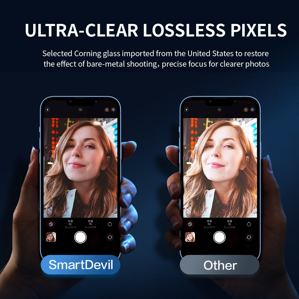 Smartdevil Corning Glass tấm dán bảo vệ ống kính Đối Với iPhone 15 Pro Max iPhone 16 Pro Max 16 Plus 15 Plus iPhone 14 Pro Max 14 Plus Với kính cường lực tấm dán bảo vệ ống kính Toàn Màn Hình ống kính điện thoại tấm dán bảo vệ màn hình
