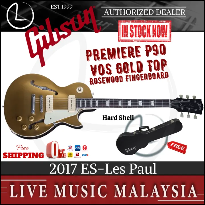 P90 Electric Guitar - Gibson 2017 Es Les Paul Premiere P90 Electric Guitar With Case Vos Gold Top Lazada