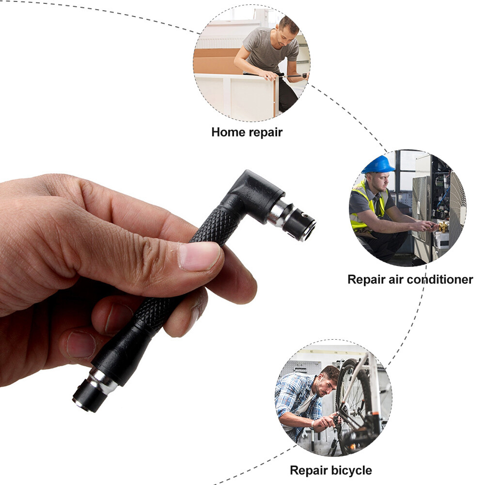 Cờ Lê Ổ Cắm Mini Hình Chữ L Hai Đầu Thanh Nối 1/4 Đầu Tuốc Nơ Vít