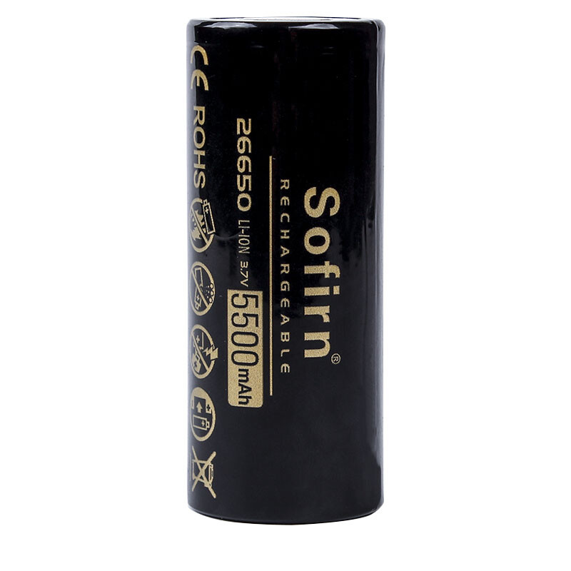 26650 Sofirn rechargeable battery- 5500mAh Pointed