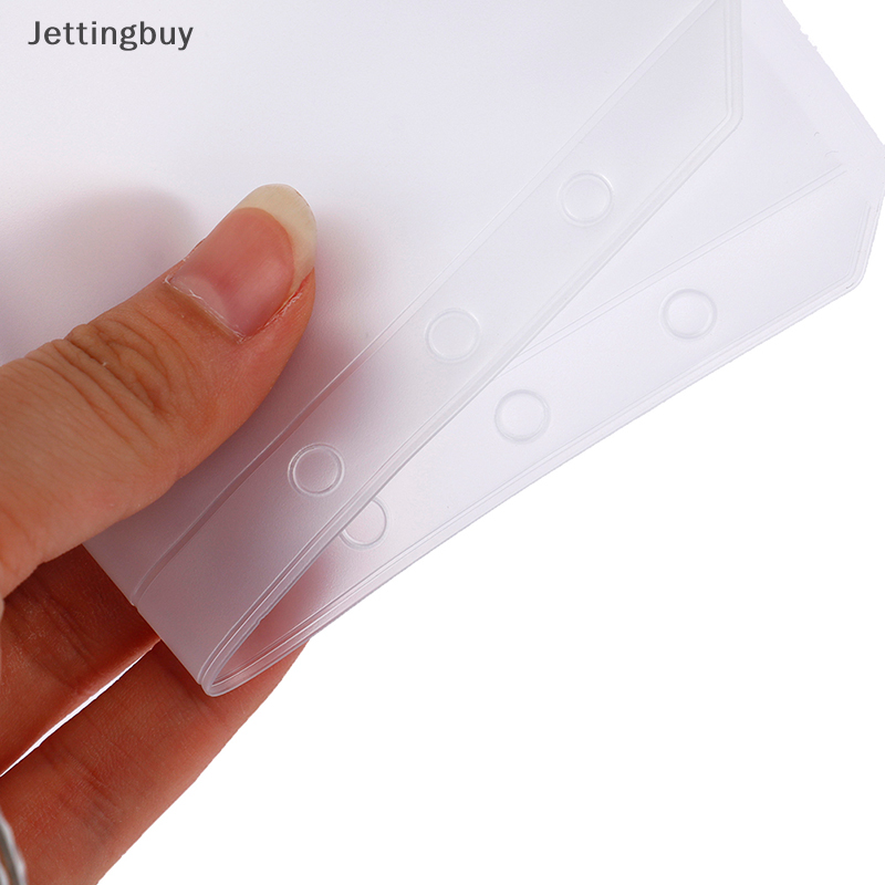【Jettingbuy】 Flash Sale 1PCS Binder Pockets A5 A6 A7 Binder Folders for Notebook Binder Transparent