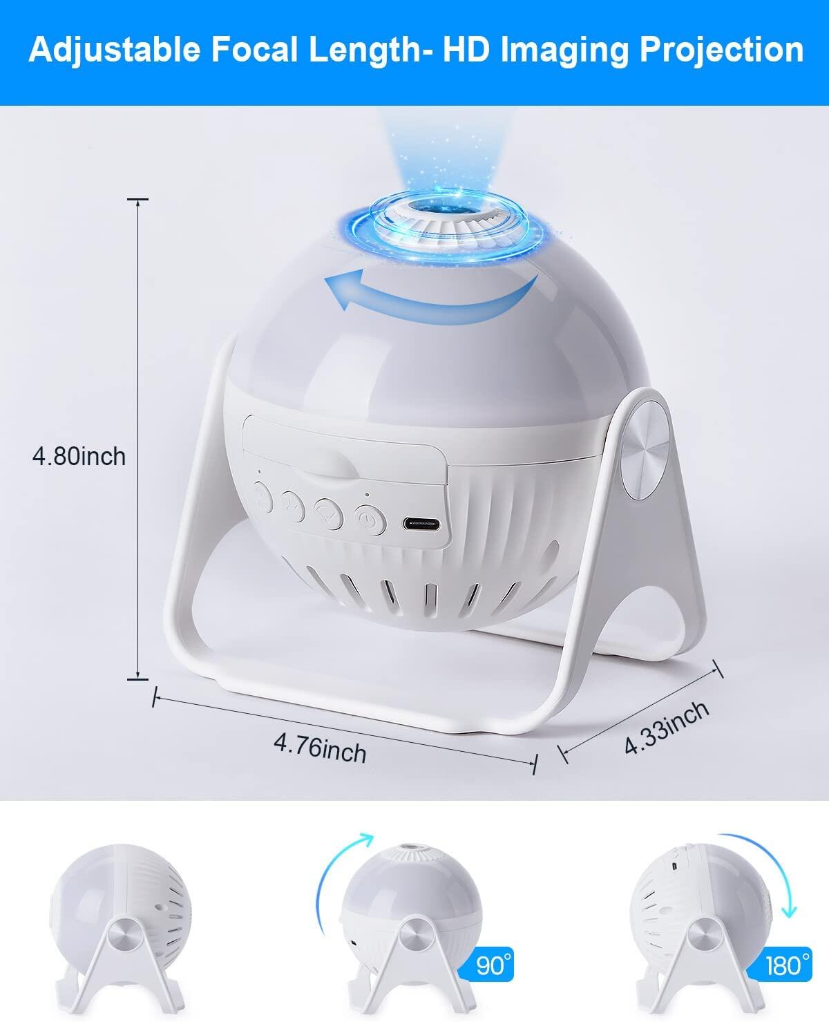 Máy chiếu bầu trời đầy sao, Đèn ngủ Galaxy Night Light Cặp đôi quà tặng Đèn bản đồ có thể xoay 360 độ