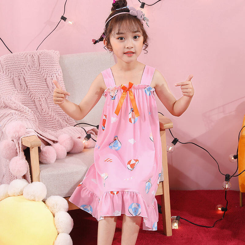 Nơi bán HOLIDAYLIFE Đầm Ngủ Cho Bé 3-18 Tuổi, Váy Ngủ Không Tay Cho Trẻ Em Áo Ngủ Lụa Cho Bé Gái Áo Ngủ Công Chúa Cho Bé Gái Trẻ Em Mùa Hè Satin Cô Gái Đồ Ngủ 1CS0082
