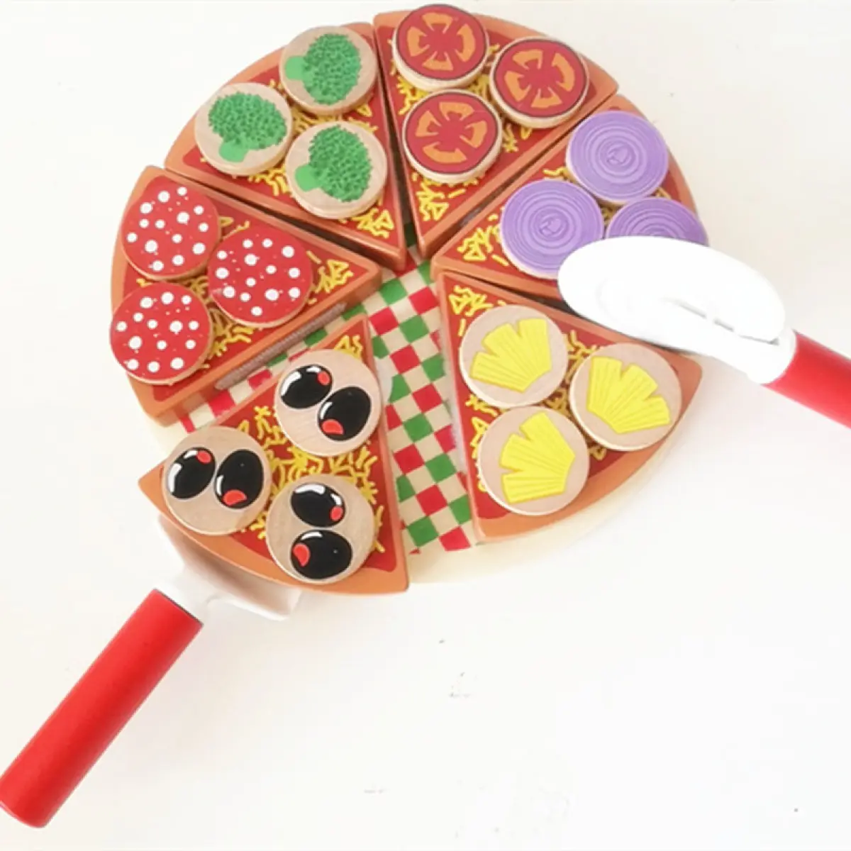 wooden pizza oven toy