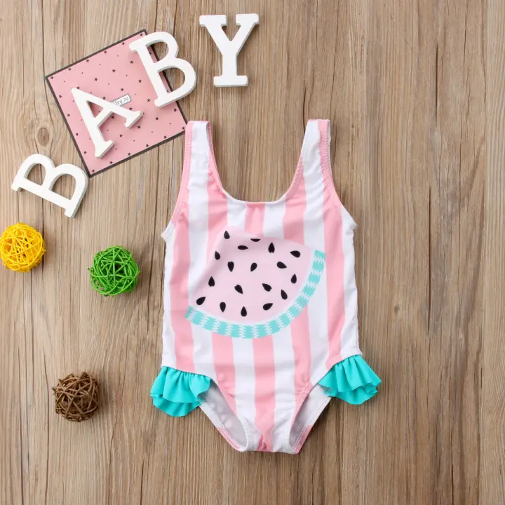 baby girl watermelon swimsuit