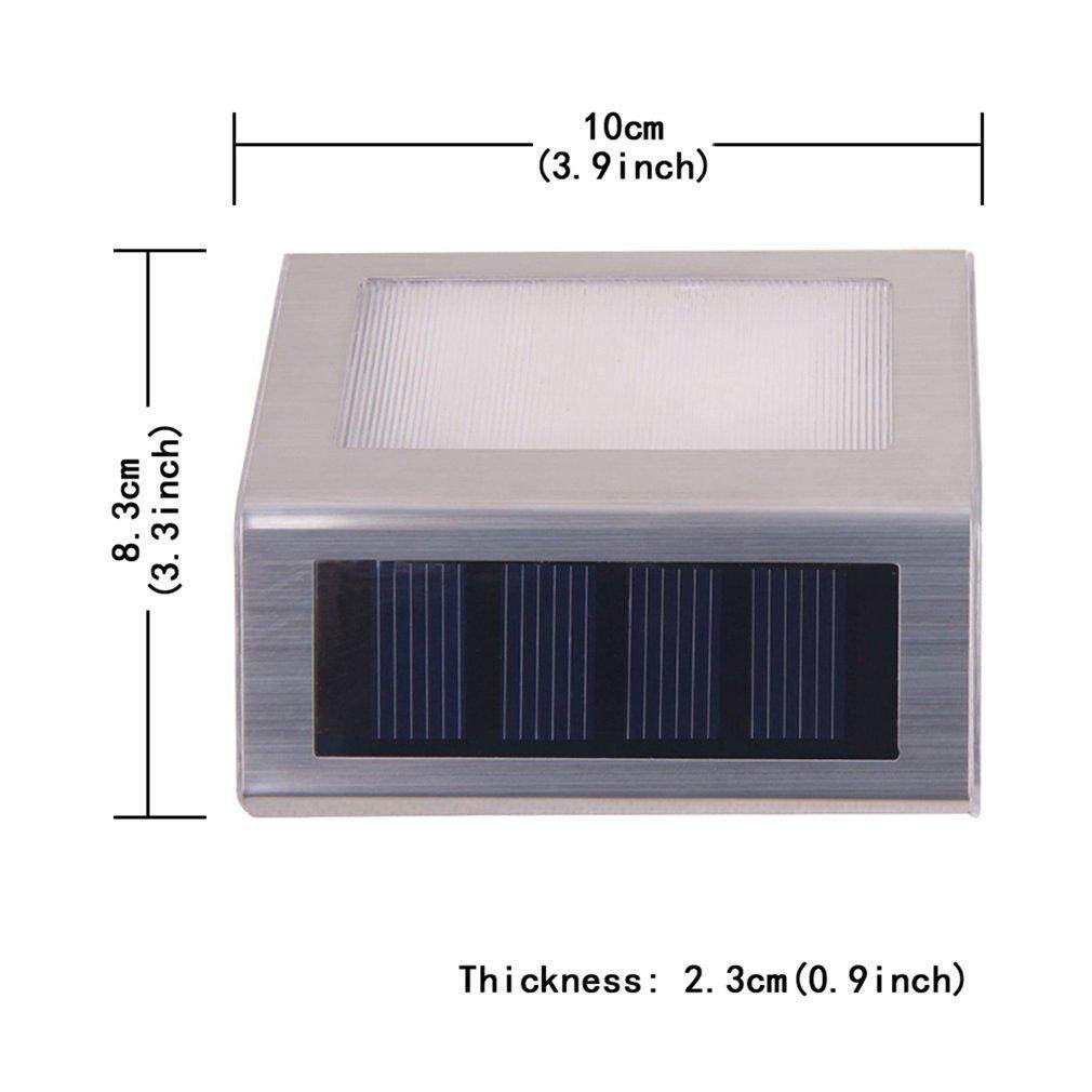 Doanh Số Bán Chạy nhất Chạy Bằng Năng Lượng Mặt Trời ĐÈN LED Không Dây Thép không gỉ Cầu Thang Bước Stairways Con Đường