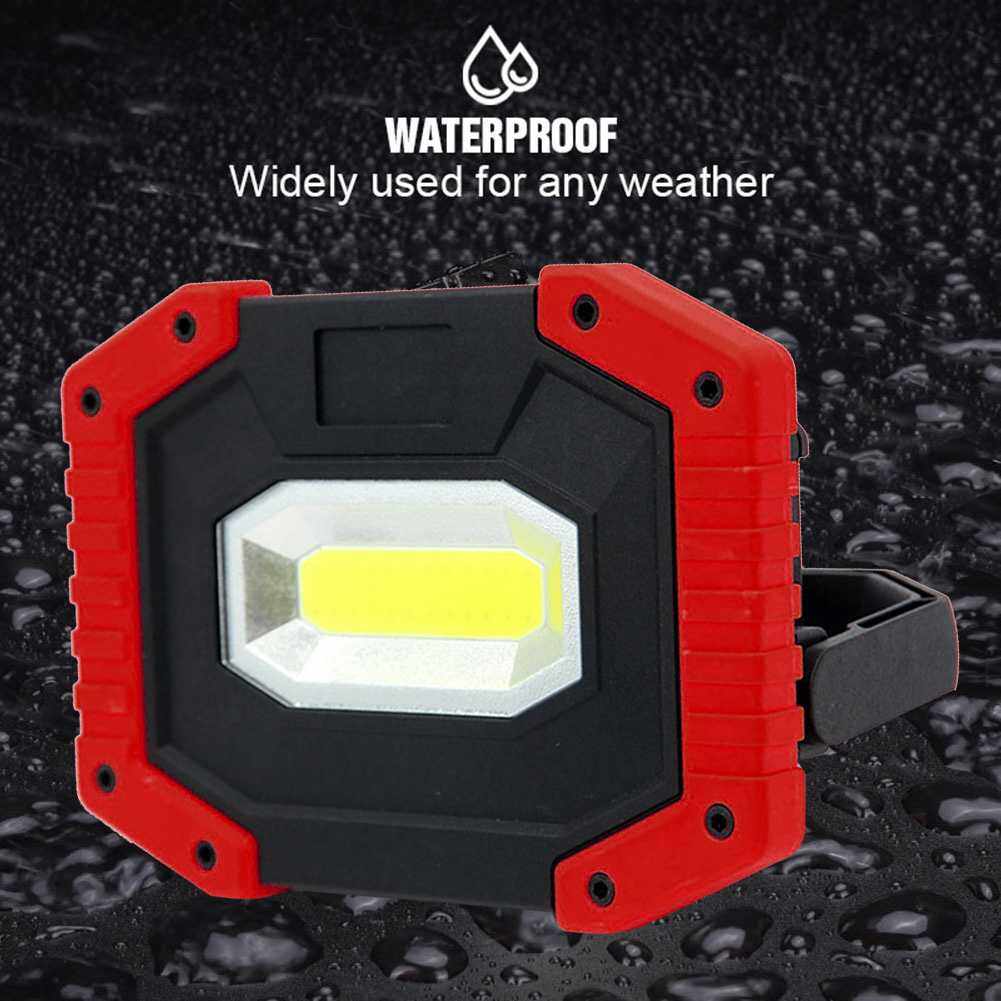 COB Power Bank Lamp Multifunctional with Handle Flashlight Searchlight Dimmable Emer-gency Flashlight Waterproof Cover for Outdoor Accessories