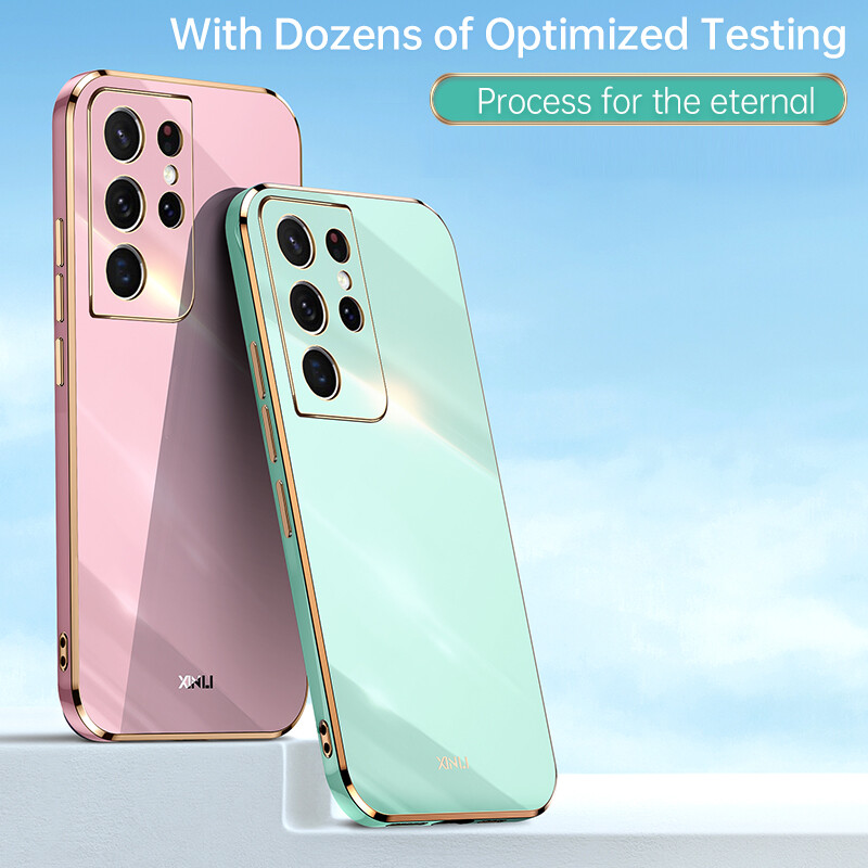 Lenuo Ốp Mềm Mạ 6D Sang Trọng Ốp Điện Thoại Khung Vuông Silicon Cho Samsung Galaxy Note20 Ultra 5G Note 10 Plus Ốp Lưng Lấp Lánh Sáng Bóng Ốp Lưng