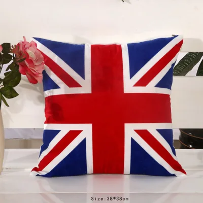 Pillowcase London Style Cushion Cover British Pillow Case British Flag Square Linen Pillow Covers Home Decorative