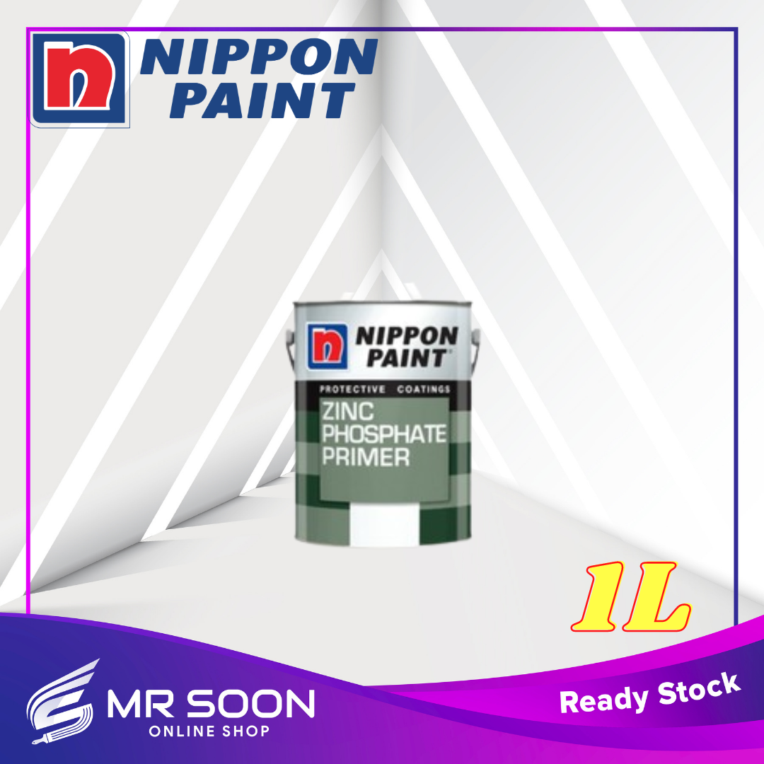 NIPPON PAINT Zinc Phosphate Primer 1L /Zinc Chromate/Undecoat Besi /Anti Karat Lazada