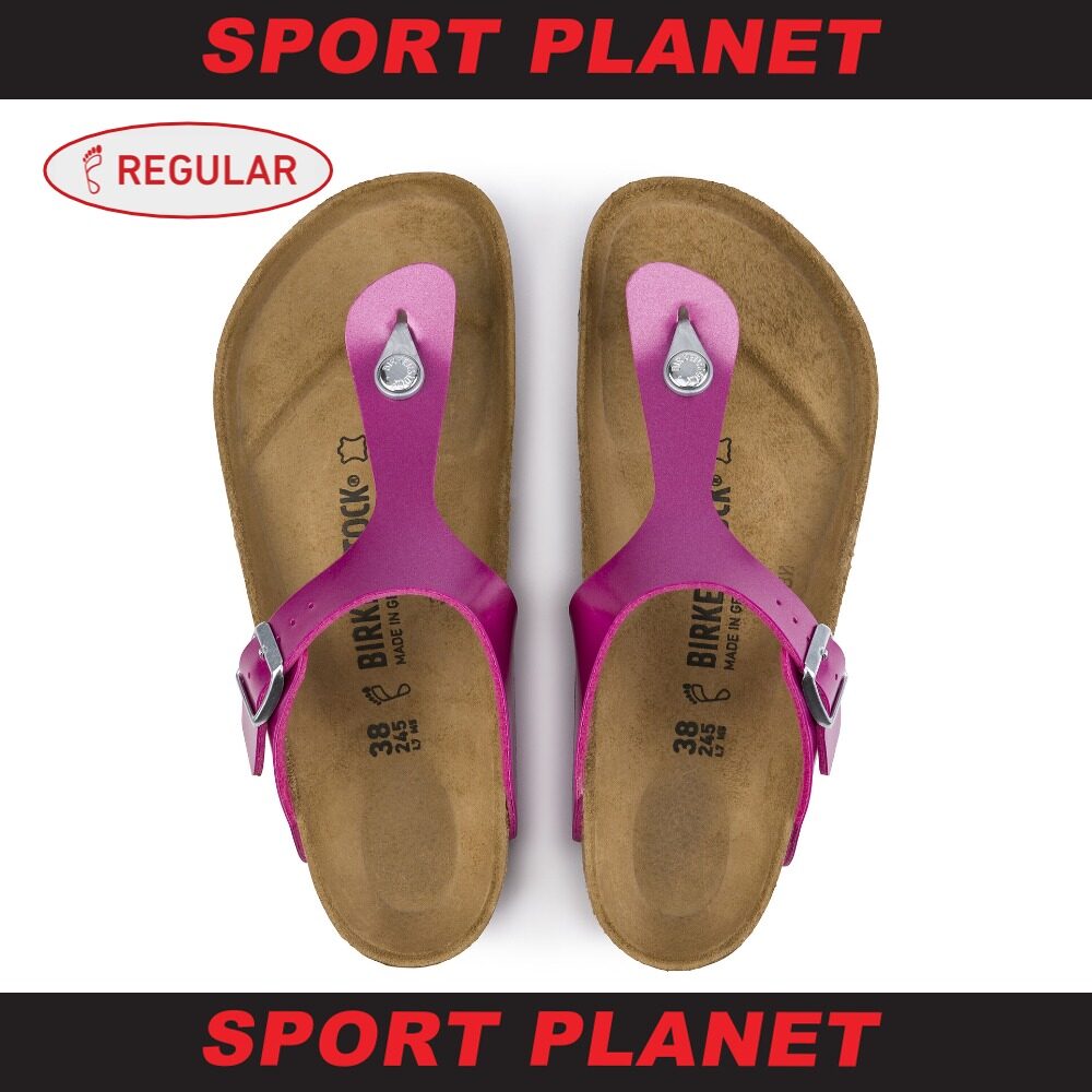 birkenstock electric metallic magenta