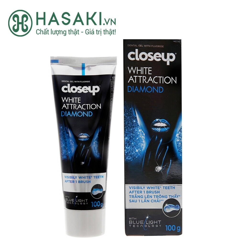 Kem Đánh Răng Closeup Diamond Attraction Trắng Răng 100g Diamond Attraction Hasaki Sản Phẩm Chính Hãng