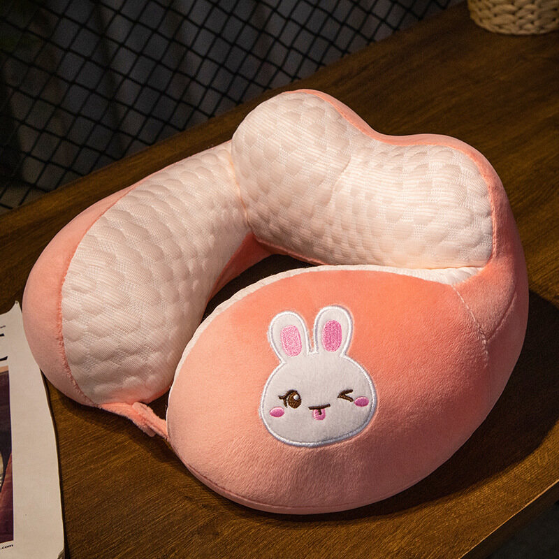 U-shaped pillow travel neck pillow shoulder neck adult cervical plane pillow U-shaped headrest neck pillow car portable pillow.