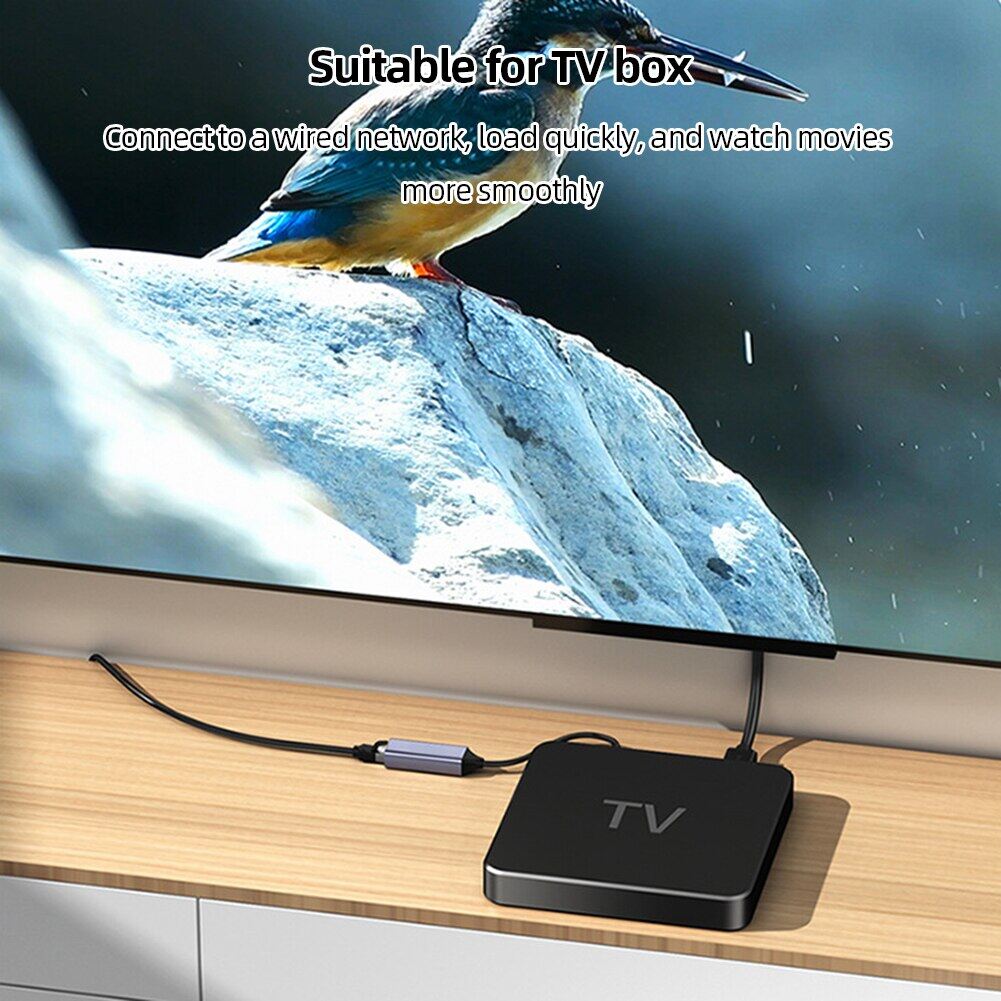 Bộ chuyển đổi Ethernet USB USB3.0 PC Internet USB 1000Mbps Bộ chuyển đổi mạng RJ45 type-C Gigabit 2.5G Cho Máy Tính Xách Tay/TV Box USB không dây Adapter