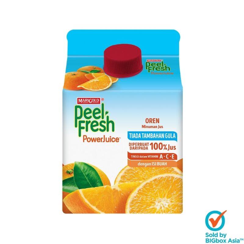 Marigold Peel Fresh Power Juice (No Sugar Added) 300ml Orange [Expiry