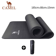 Thảm Tập Yoga Camel NBR, Thảm Pilates, Chống Trơn Trượt, Độ Dày 1.5Cm, Kèm Túi Xách