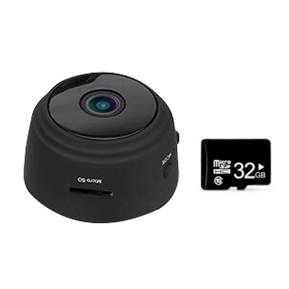 Camera Phát Hiện Chuyển Động WIFIS Mini Máy Ảnh Kim Loại Di Động Ngoài Trời, Camera Ghi Hình Vòng 1080P Tầm Nhìn Ban Đêm Trọng Lượng Nhẹ Có Giá Đỡ