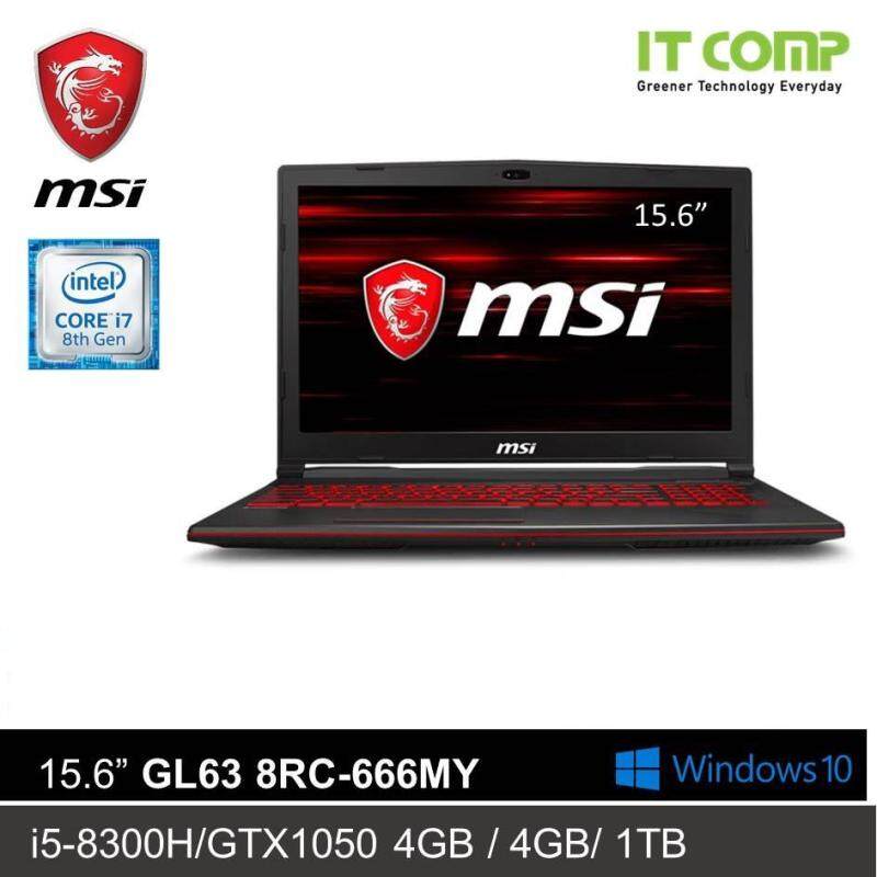 MSI GL63 8RC-666MY Gaming Laptop ( I5-8300H / 4GB / 1TB / GTX1050 4GB / W10 ) Malaysia
