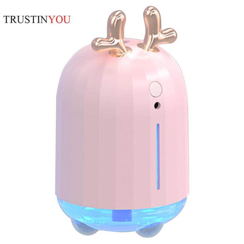 Cartoon USB Essential Oil Diffuser Car Purifier Aroma Mist Make Air Humidifier Household Car Supply Singapore