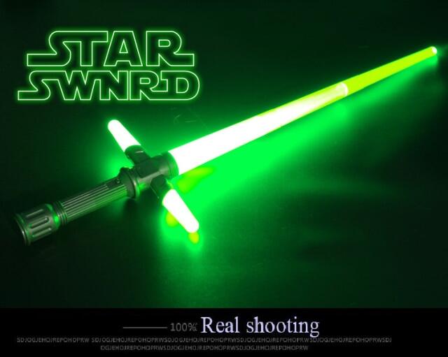Lightsaber ชุดคอสเพลย์เลเซอร์ Rgb,ขายดีของเล่นเด็กผู้ชายไฟเรืองแสงกลางแจ้ง Wars E7 Stick Saber อาวุธของเล่นสำหรับเด็ก