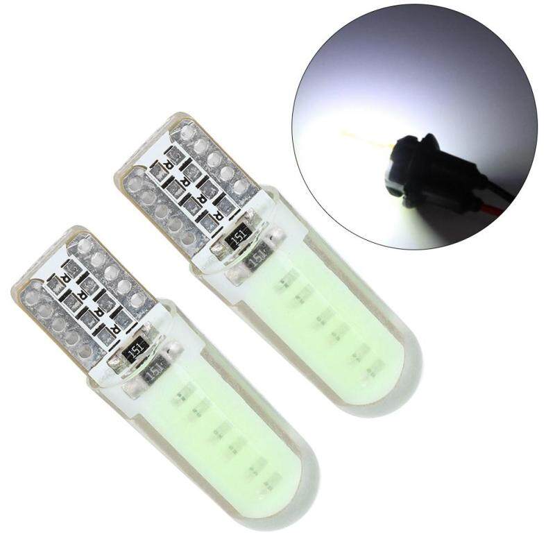 10 chiếc T10 COB 2 mặt Silica Gel Xe Bút Đèn Xe Đậu Xe Bên Ánh Sáng trắng