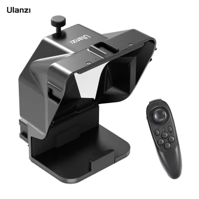 Ulanzi PT-16 Smartphone Teleprompter Prompter with Phone Holder Remote Control for Video Recording Live Streaming Interview Presentation Stage Speech