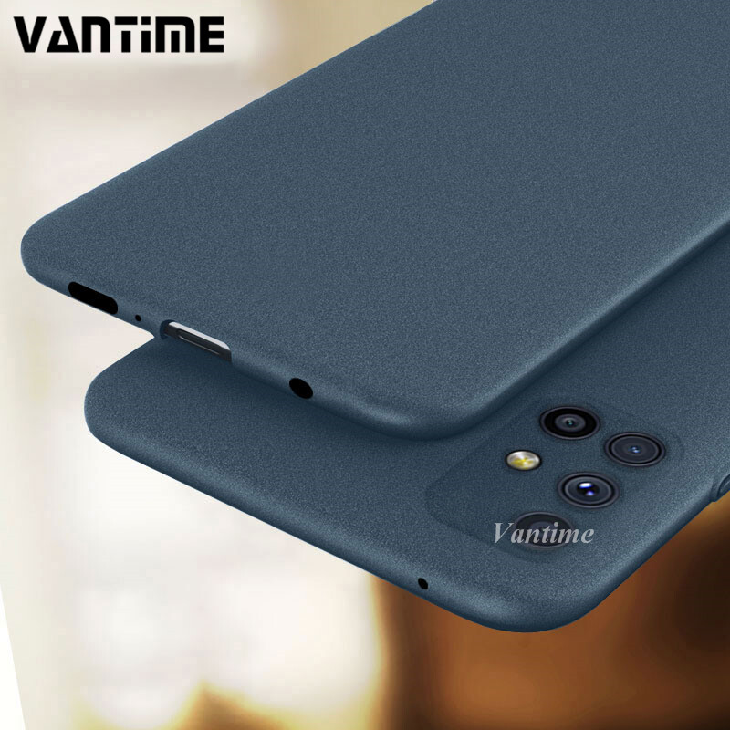 Vantime for Samsung Galaxy M51 Case Ultra Slim Soft Sandstone Matte Anti-sweat Non-slip Casing Phone Back Cover
