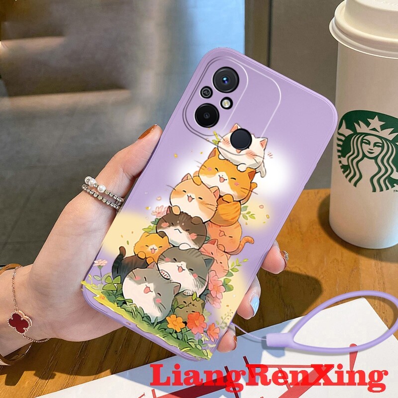 ốp lưng Ốp lưng mềm vỏ điện thoại Redmi 12c 5g bảo vệ Silicone lỏng vỏ Cản Sốc chống sốc mịn thiết kế mới ytdmm01 đẹp viền vuông cute