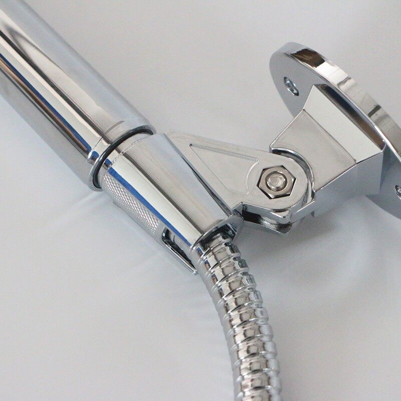 Adjustable Shower Head Bracket Base Bathroom Universal Wall Mounted Shower Head Holder Handheld Sprayer Fixed Base Support