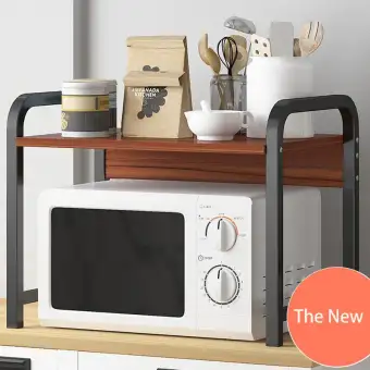 Ruyiyu 51x35x42cm Kitchen Storage Shelf Solid Wood Kitchen Storage Shelf