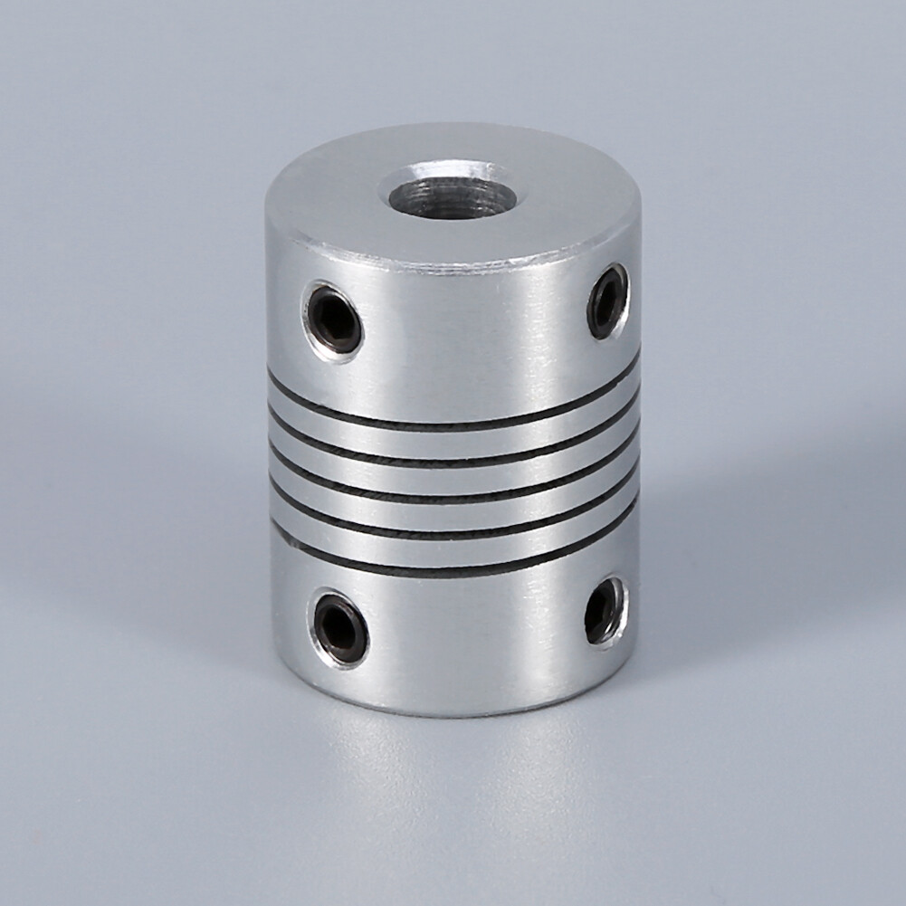 Plum Coupling Shaft Flexible Clamp Plum Shaped Elastic Coupling Coupler 6×6.35mm Aluminum Coupling Shaft Connect For Stepper Motor