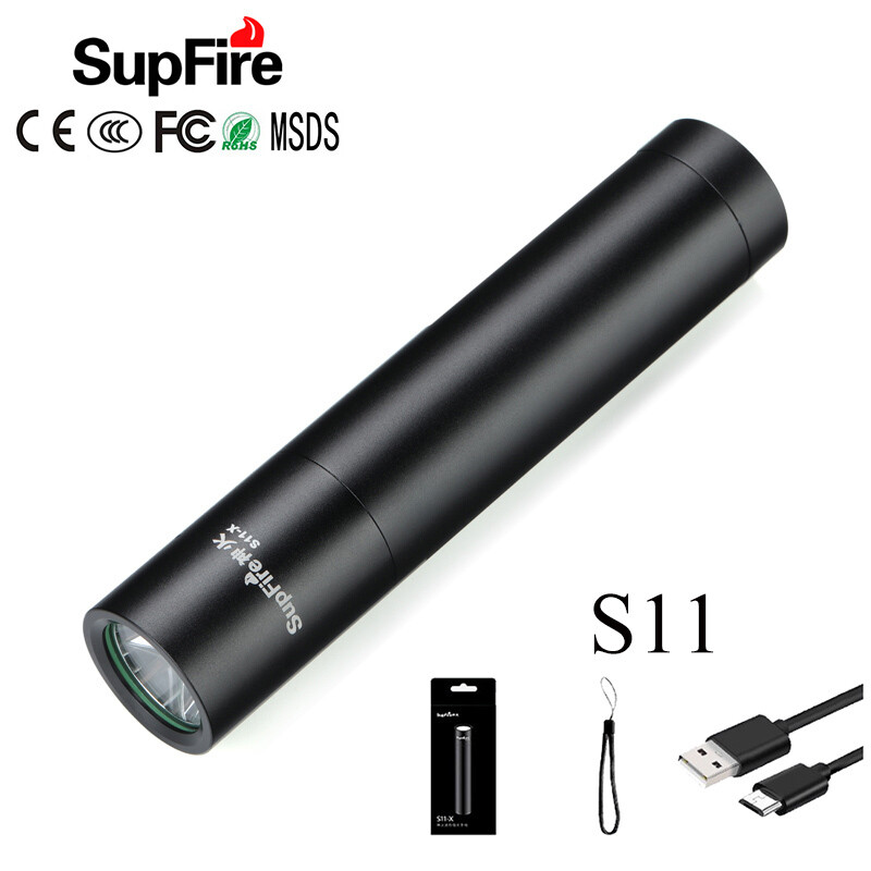 Supfire S11 Mini Torch USB LED Flash Light 4300mAH