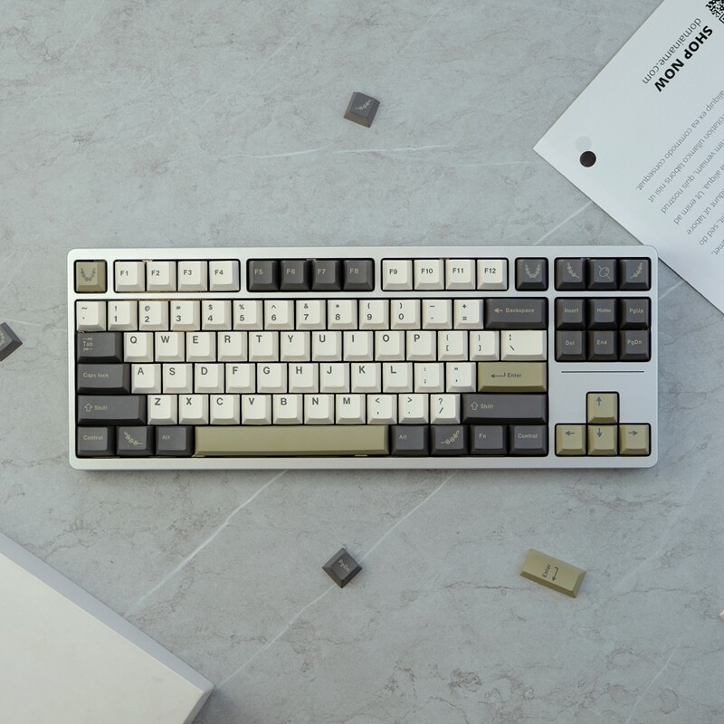 【Keycap only】gmk Olive Keycap 129 Phím Cherry Profile PBT năm mặt thăng hoa Keycaps cho công tắc Cherry MX Bàn Phím Cơ keychron/RK61/gk61/Anne Pro 2