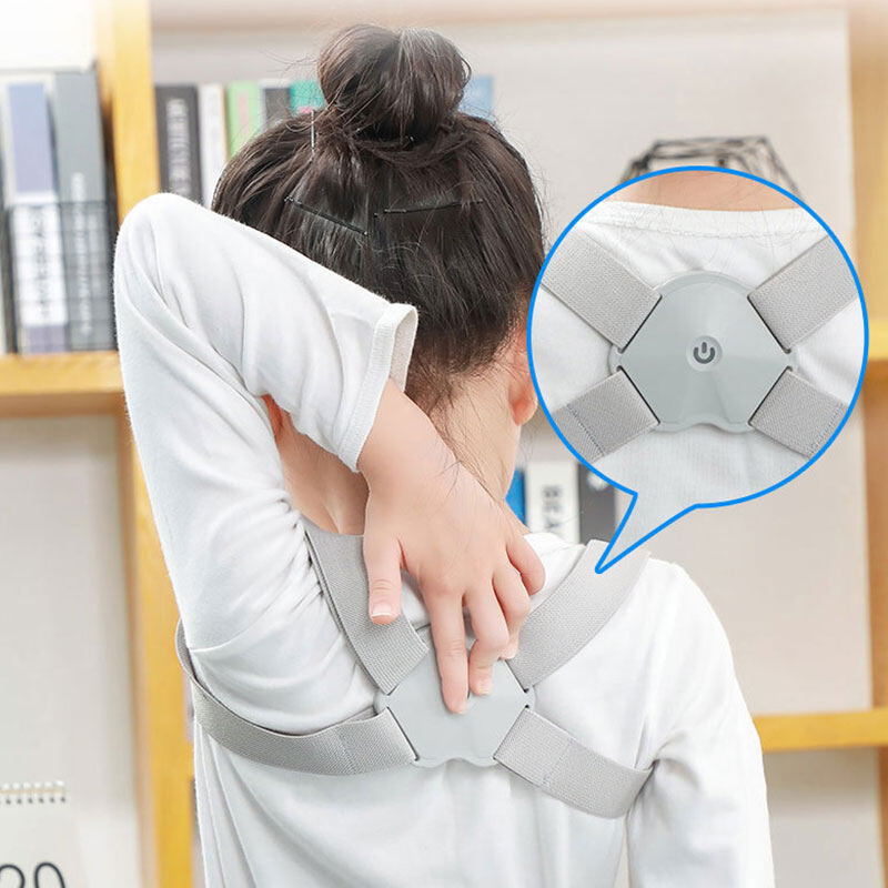 FED【COD】Posture correction intelligent correction with auxiliary orthosis, sitting posture correction, back posture uniformity code, children's LCD voice
