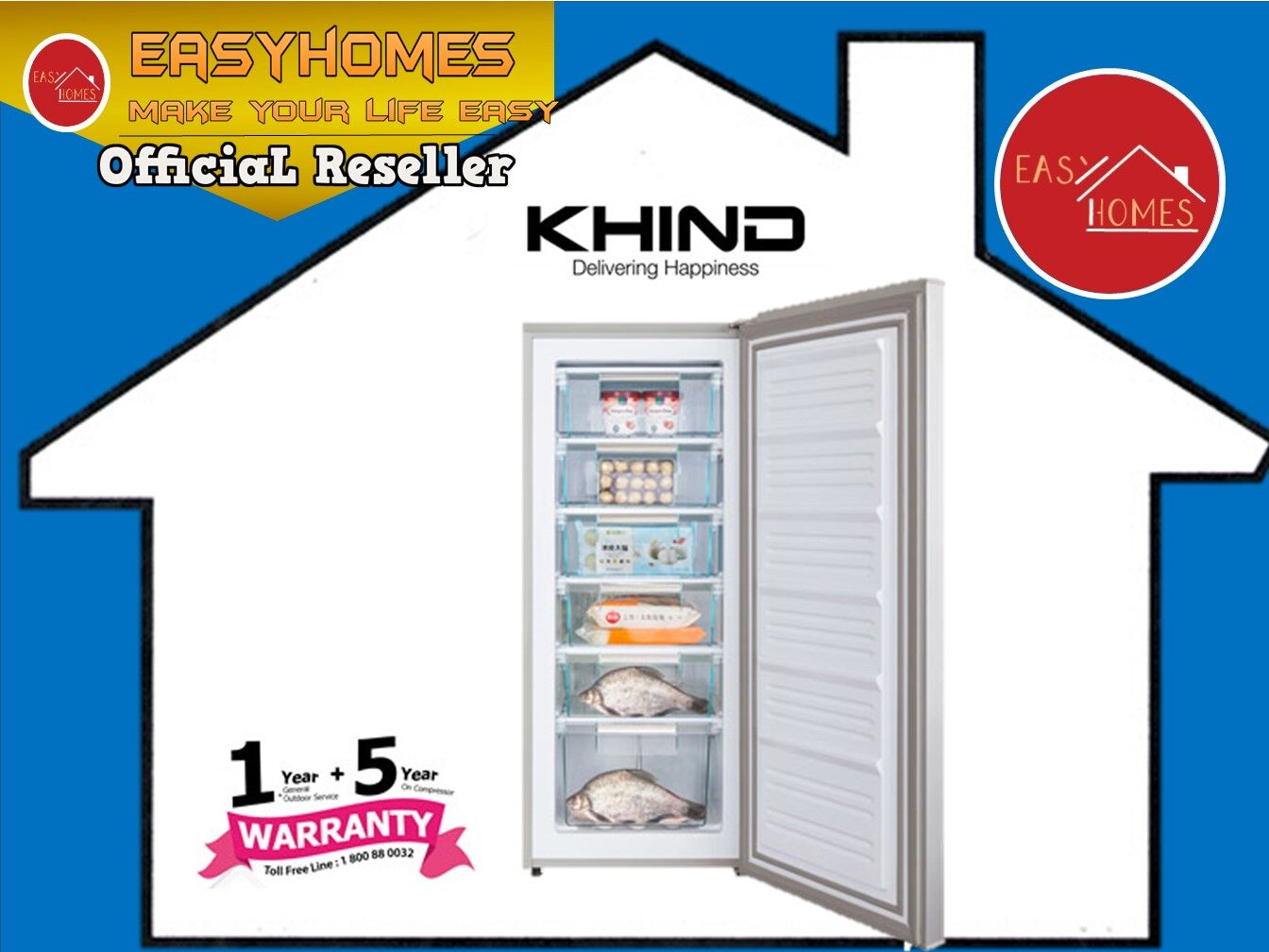 khind upright freezer fz200u
