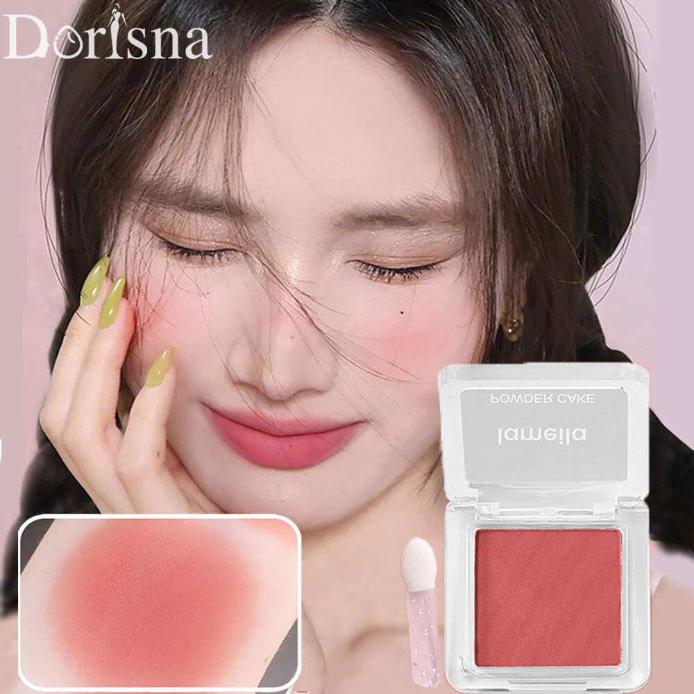 Dorisna Sinh Viên Đỏ Mặt đào hồng Người Mới Bắt Đầu Tự Nhiên Matte Blush Ép Bảng Màu